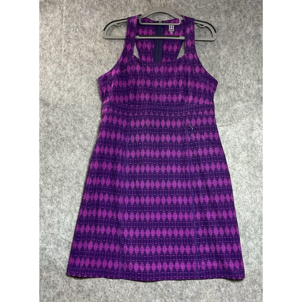 Title Nine Dress Womens 12 Purple Zip Pockets Sleeveless Golf Tennis Active